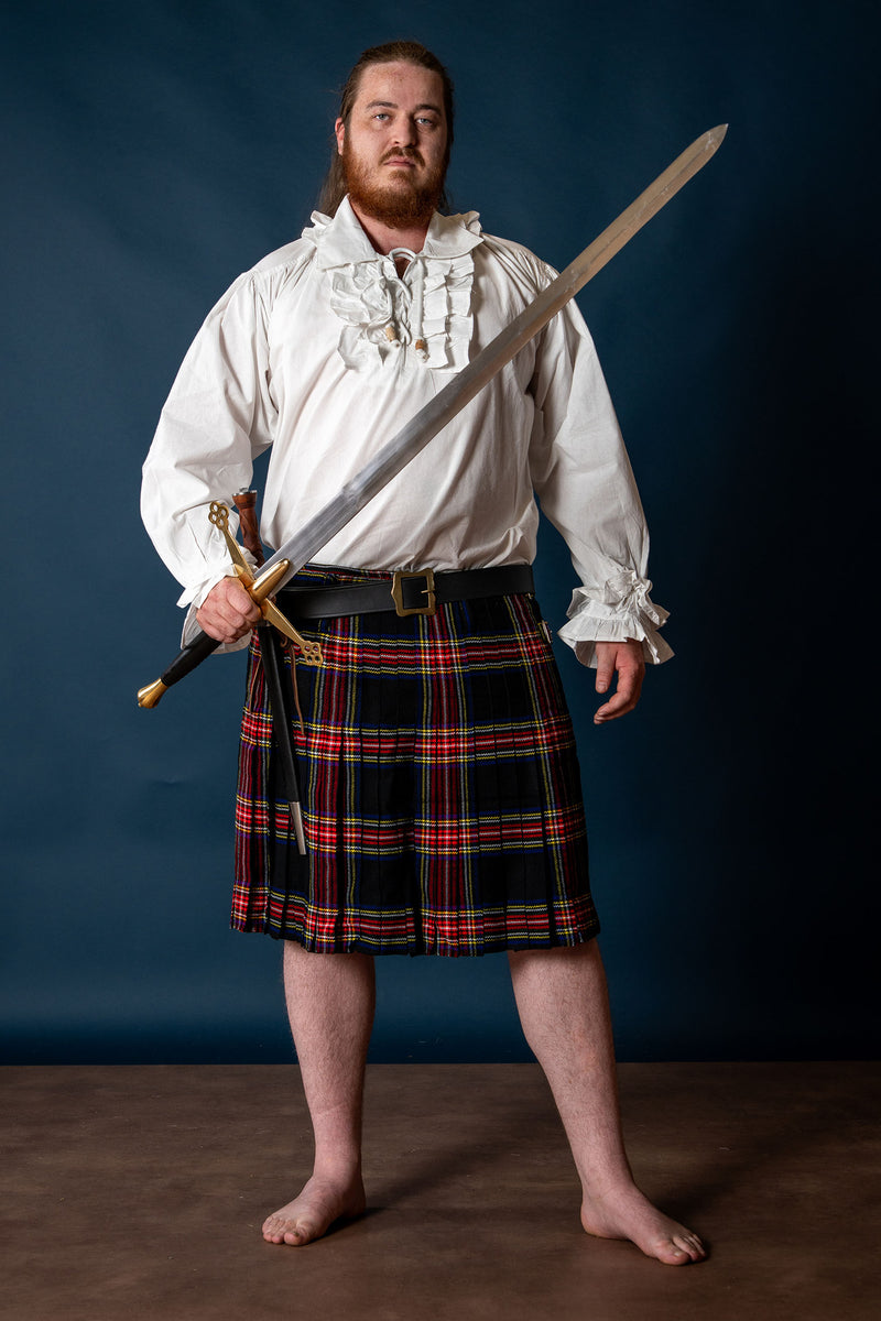 Schotse claymore met messingen pareerstang, semi-scherp