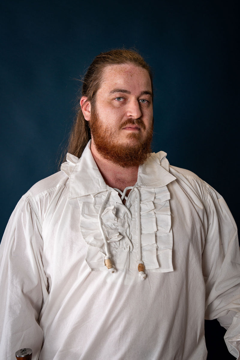 Chemise de pirate, blanc 