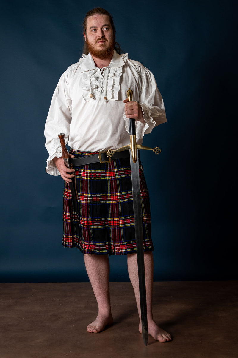 Schotse claymore met messingen pareerstang, semi-scherp