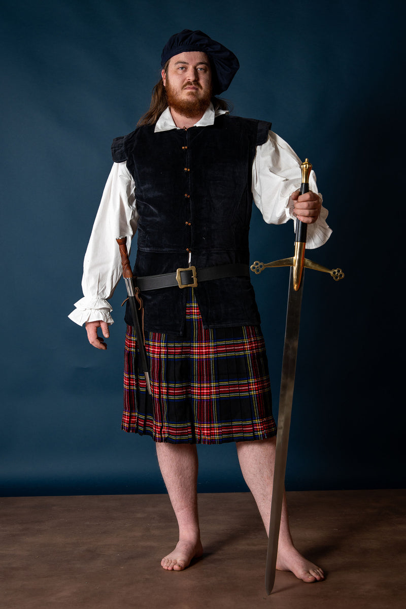 Sen 1500-talets doublet Vattengeuser, svart 