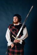 Schotse claymore met messingen pareerstang, semi-scherp