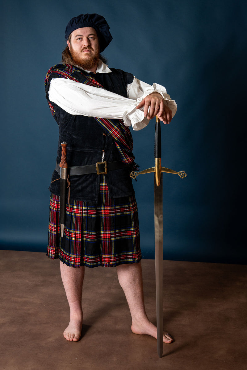 Barett Stefan Wollmischung, blau 