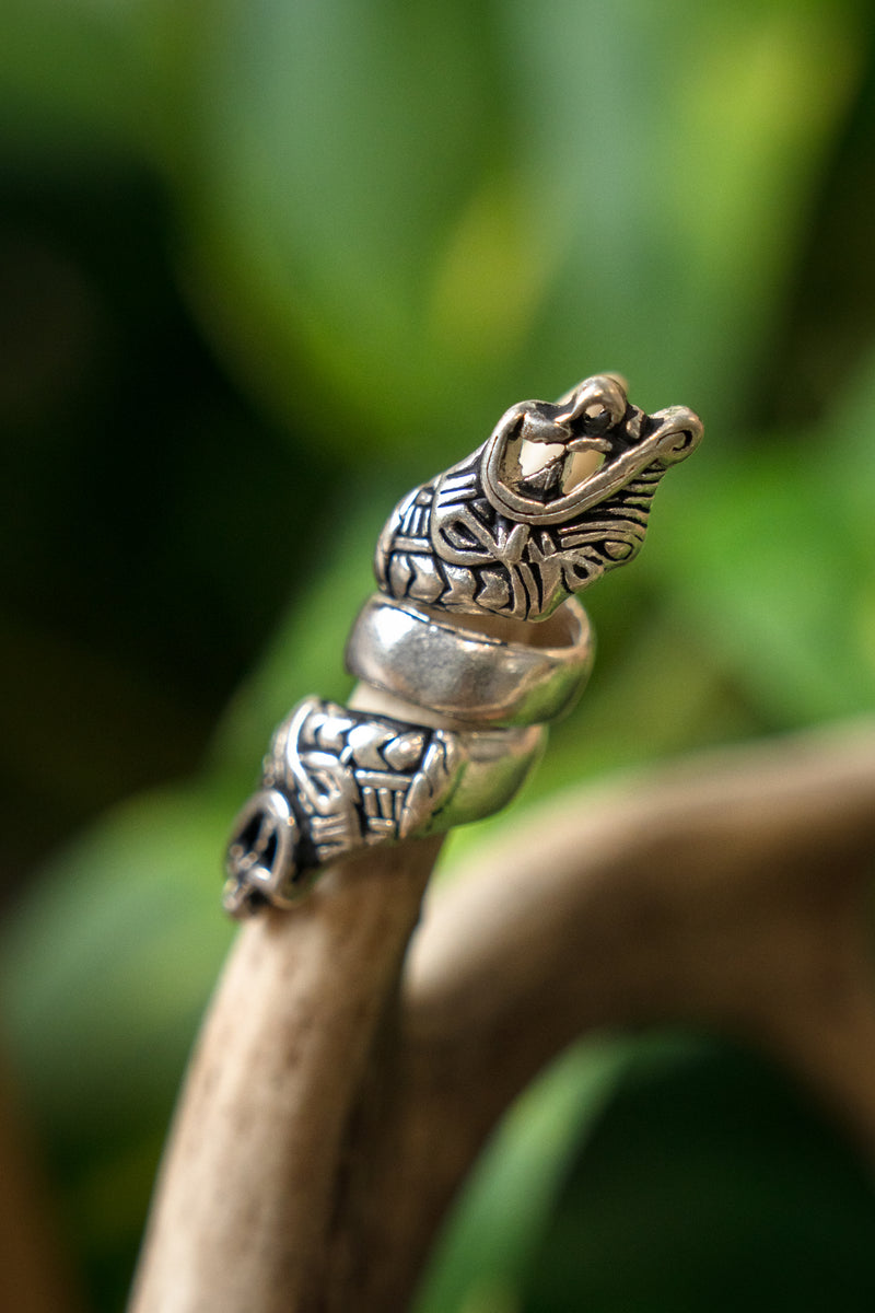 Viking baardkraal Haithabu, verzilverd brons