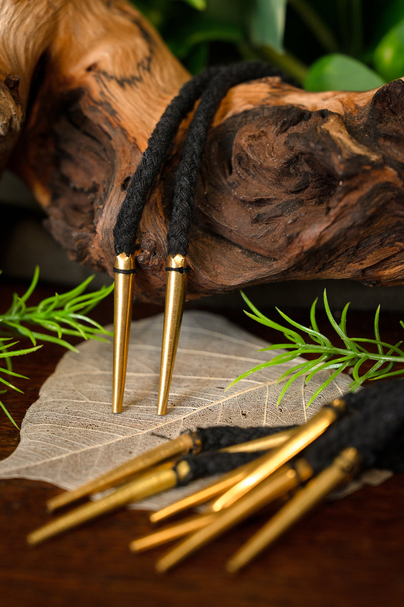 Veters met aiglets 150 cm, set van 5, zwart