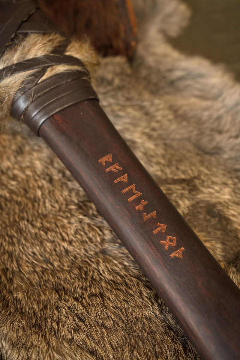 Set Viking bijl en mes, semi-scherp