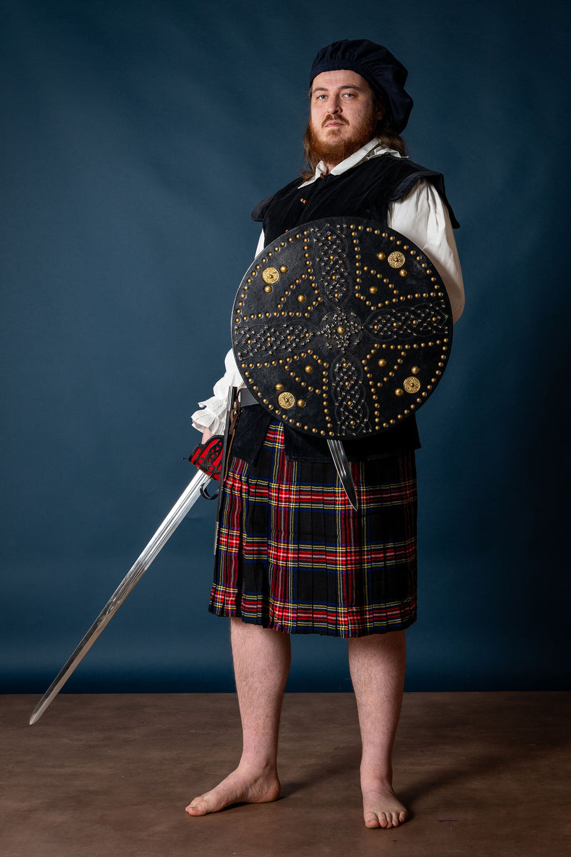 Schotse Highland targe met Keltisch kruis