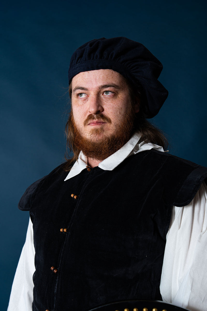 Sen 1500-talets doublet Vattengeuser, svart 