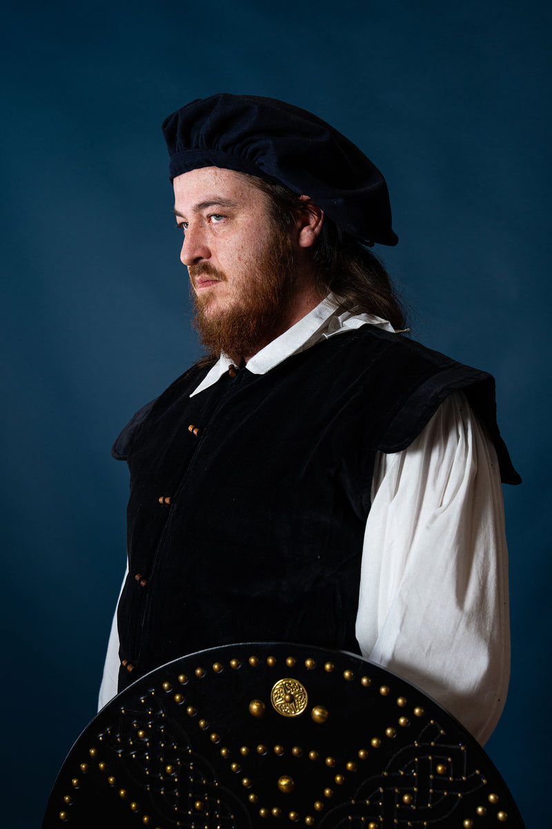 Barett Stefan Wollmischung, blau 