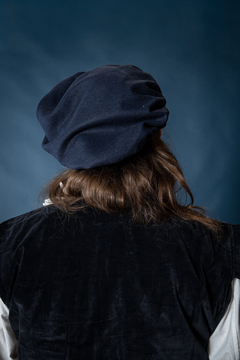 Barett Stefan Wollmischung, blau 