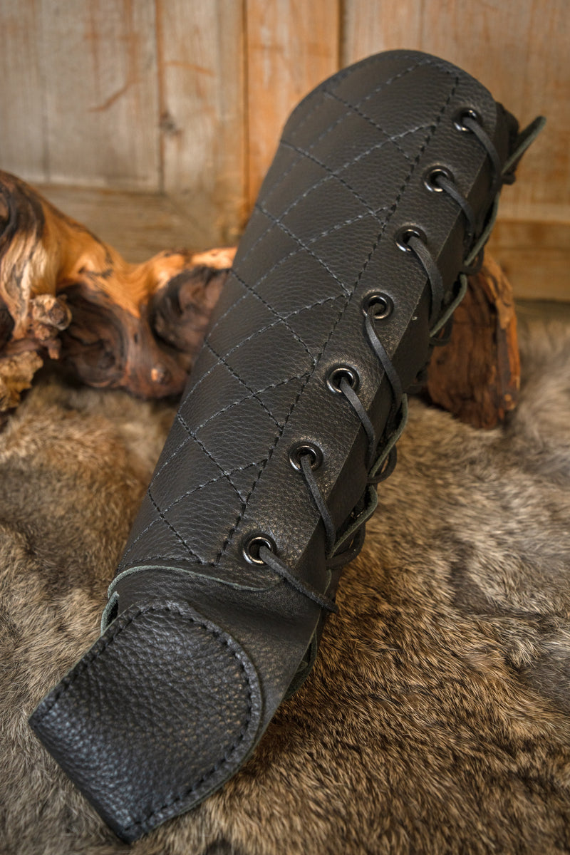 Boogschutter bracer rechterhand, zwart