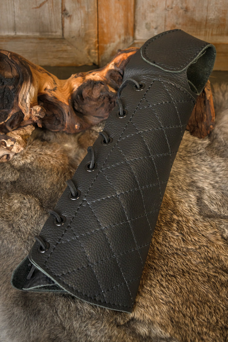 Boogschutter bracer rechterhand, zwart