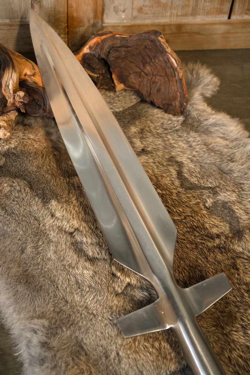 Geflügelter Wikinger-Speer, semi-scharf 