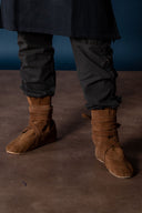 Haithabu laarzen, velours, bruin