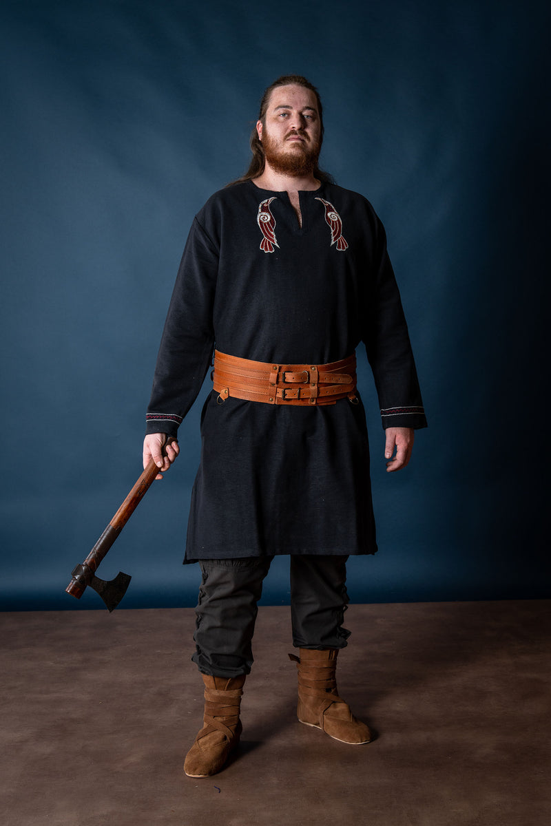 Viking Tuniek Hugin & Munin, zwart