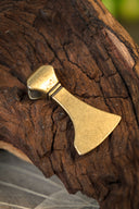 Wikinger Bartaxtschmuck, messing, Zamak 