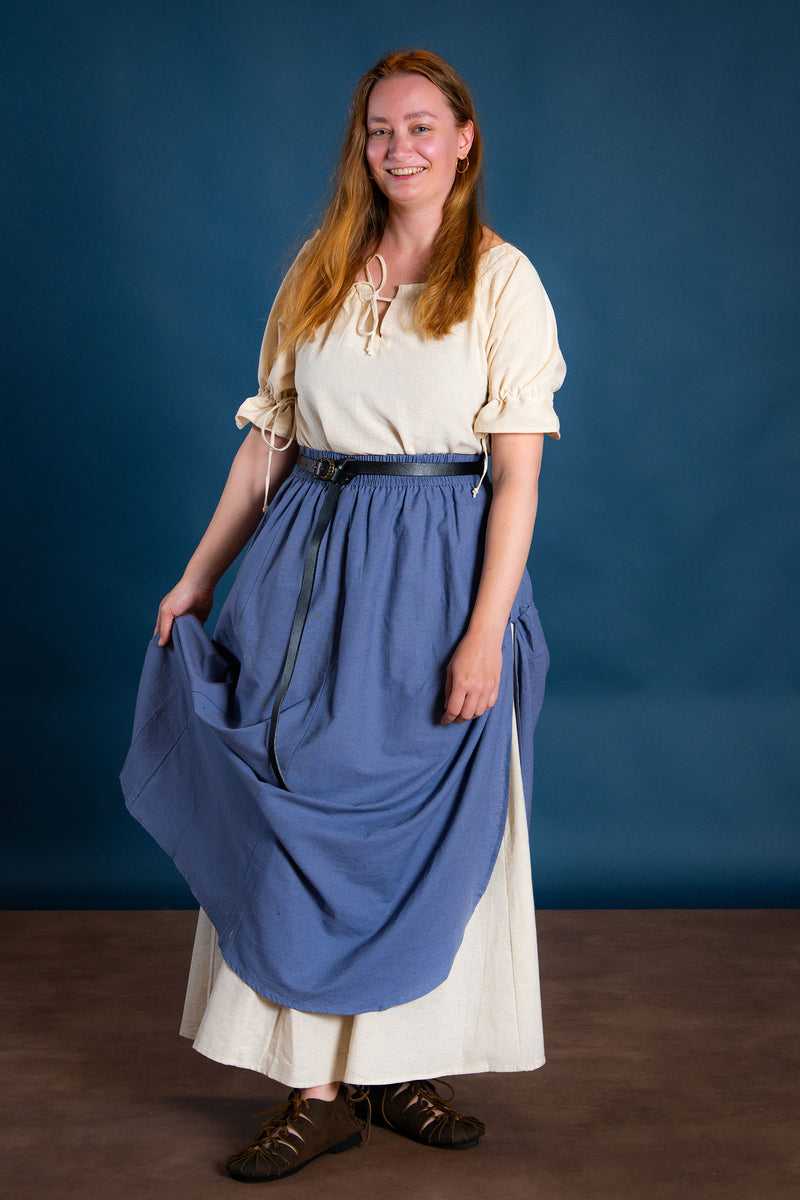 Medieval falda Elise, azul 