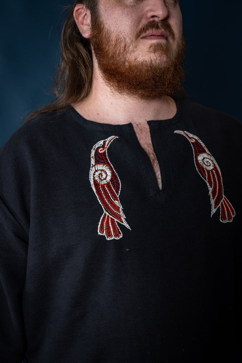 Viking Tuniek Hugin & Munin, zwart