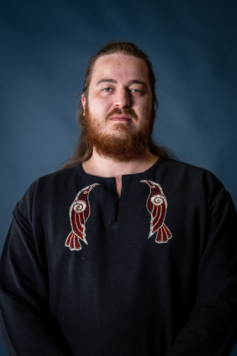 Viking Tuniek Hugin & Munin, zwart