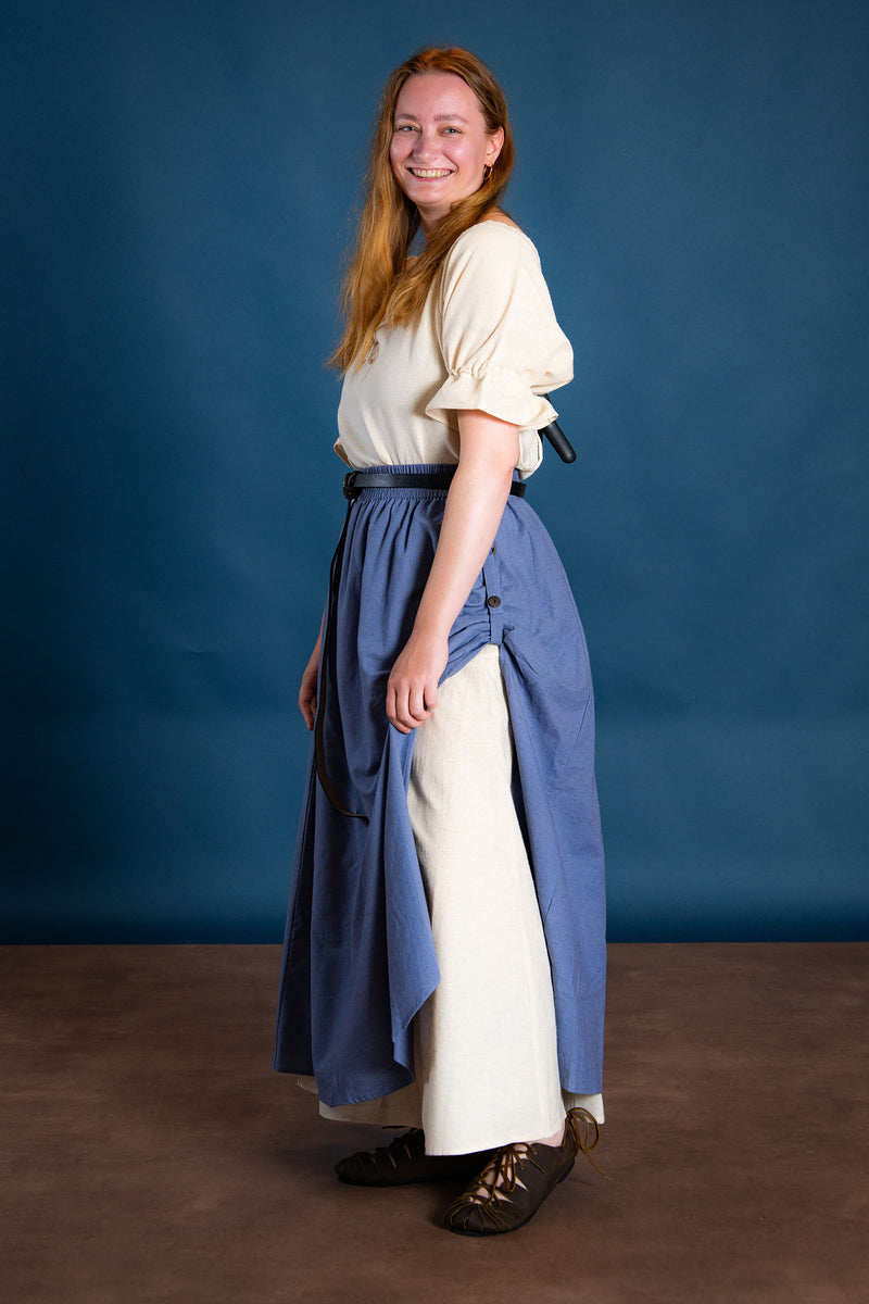 Medieval falda Elise, azul 