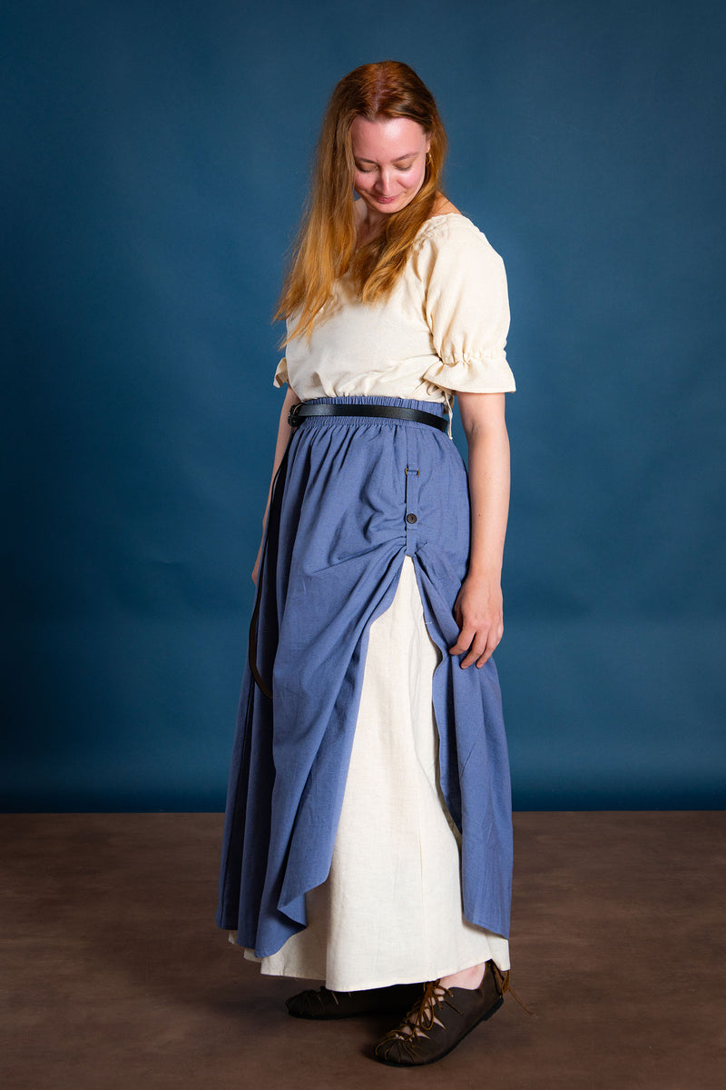 Medieval falda Elise, azul 