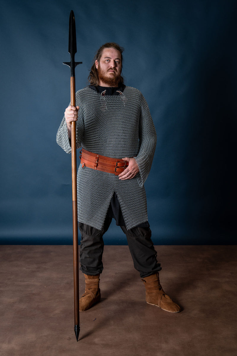 Hauberk met split, verzinkt, ongeklonken 10 mm