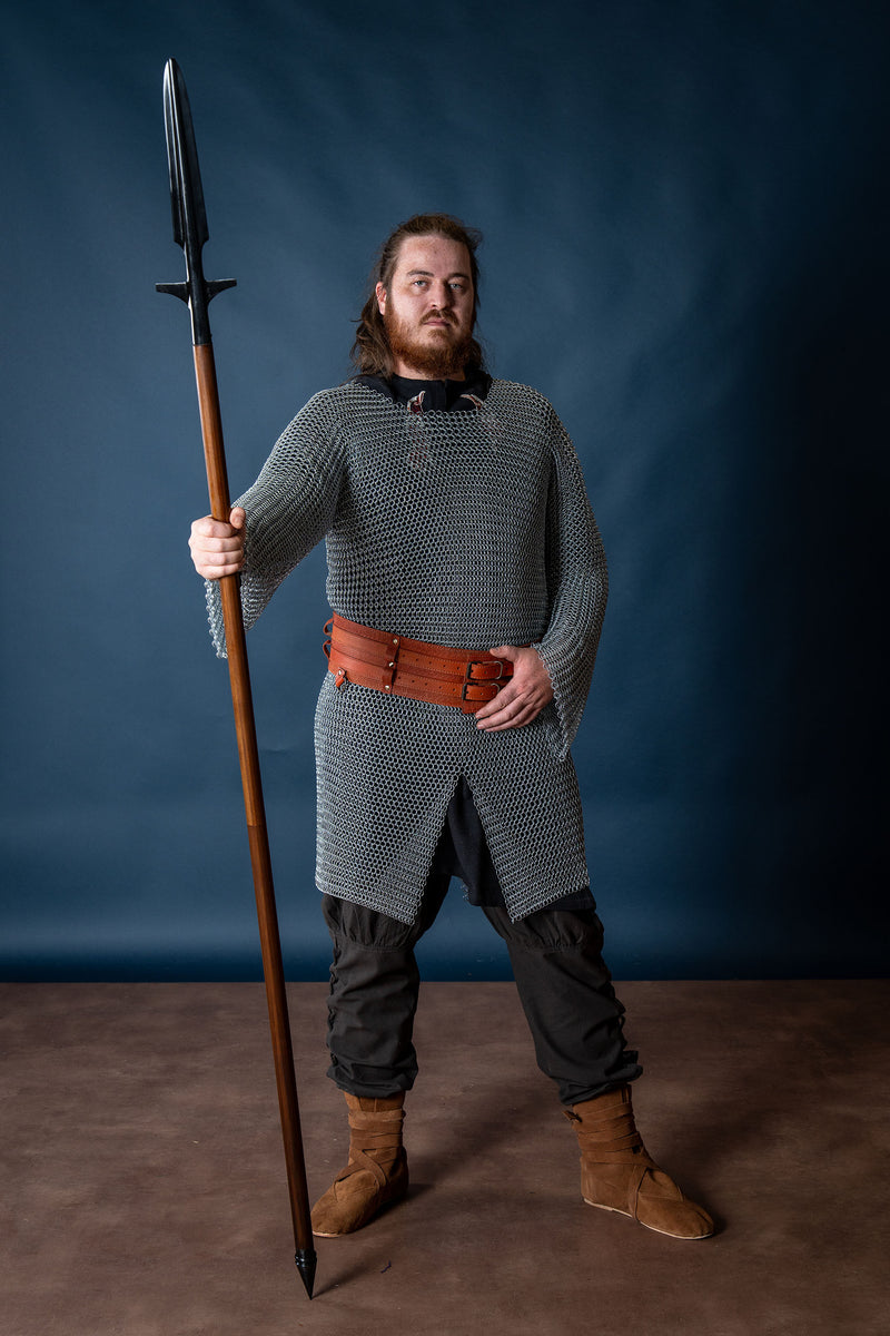 Viking spear with wings (demontable shaft), semi-sharp