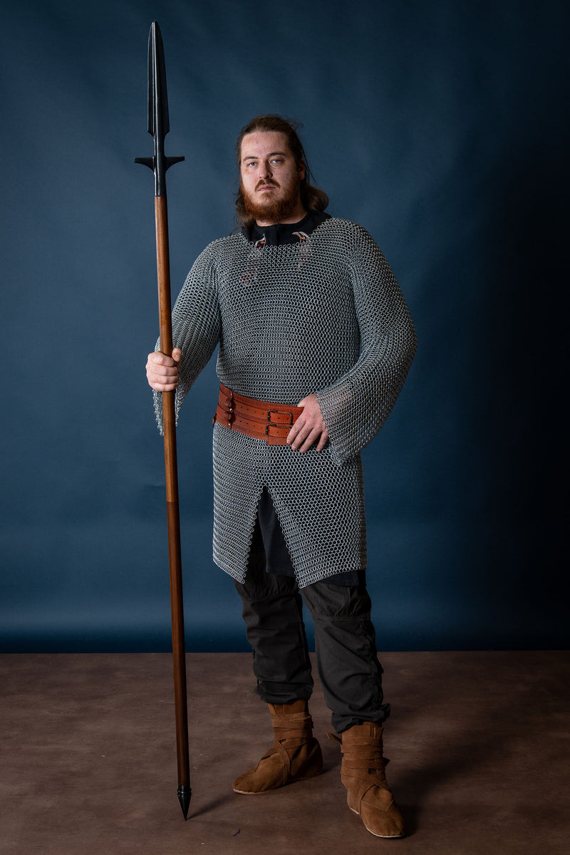 Viking spear with wings (demontable shaft), semi-sharp