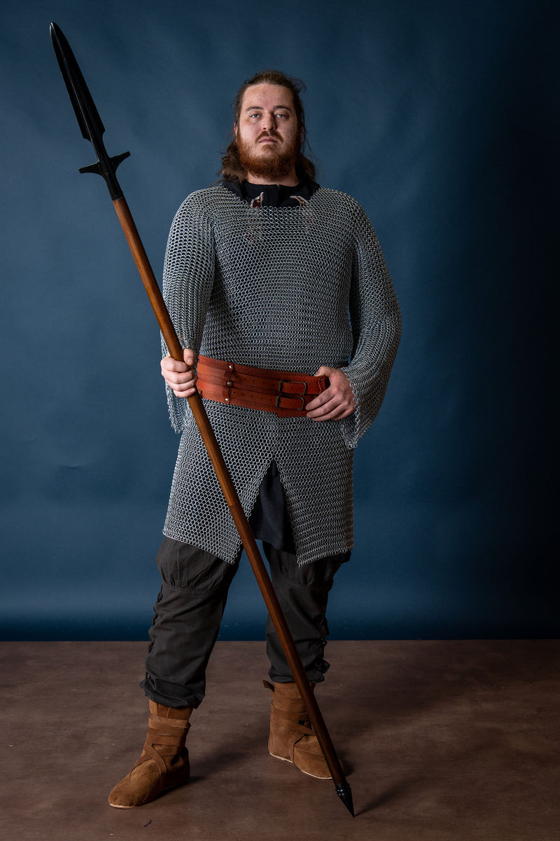 Viking spear with wings (demontable shaft), semi-sharp