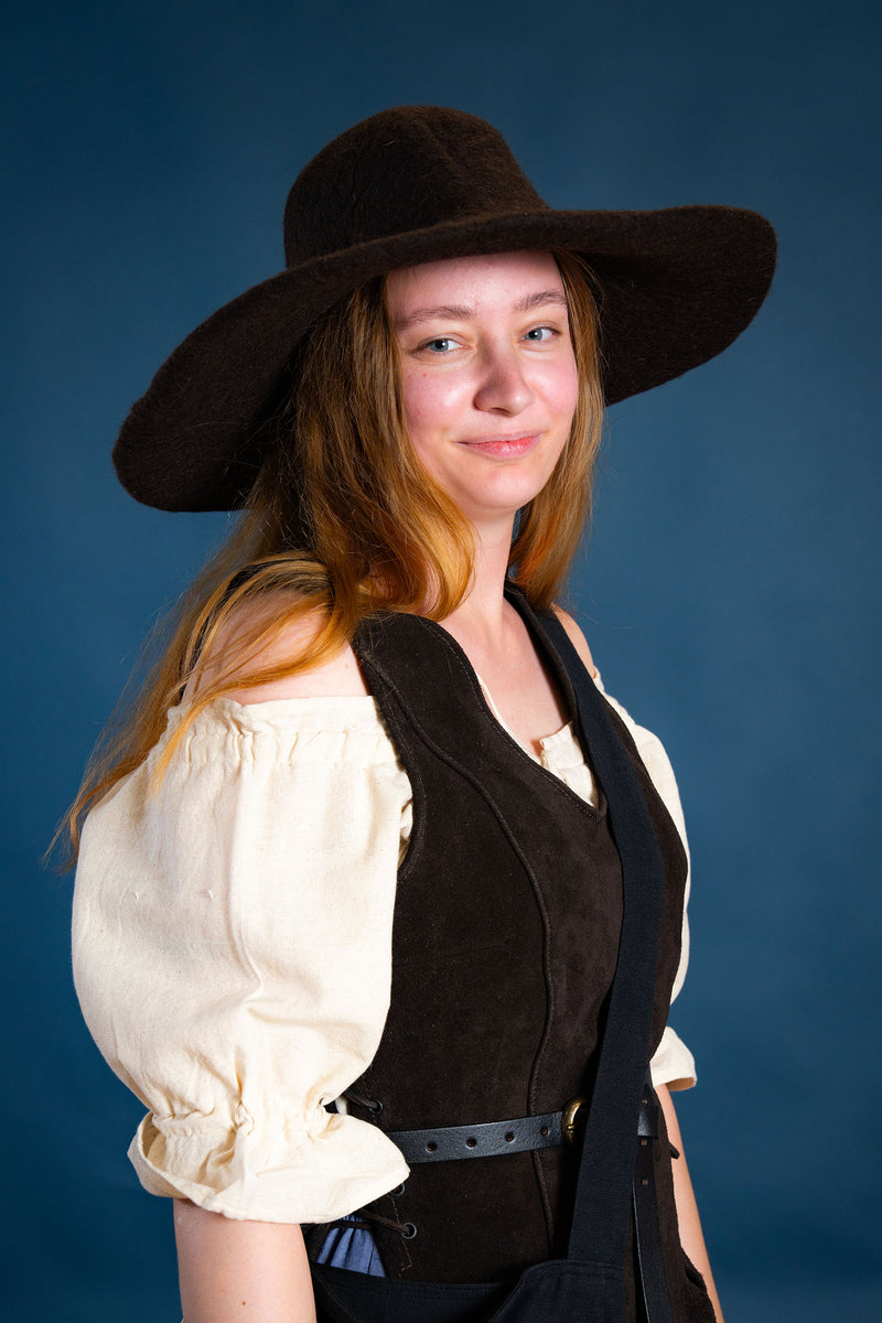 Hat Guthrie, brown, wool felt