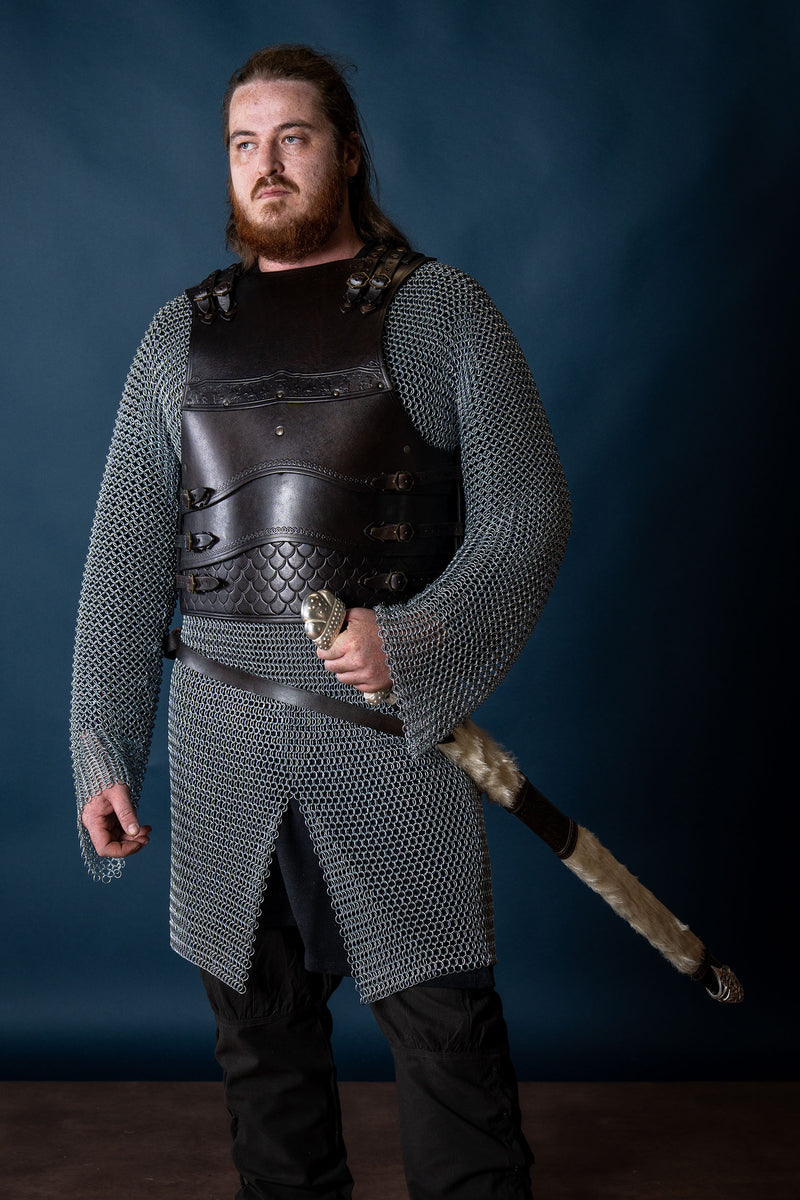 Cuir cuirasse Gawain, noir 