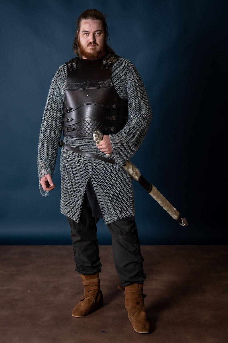 Cuir cuirasse Gawain, noir 