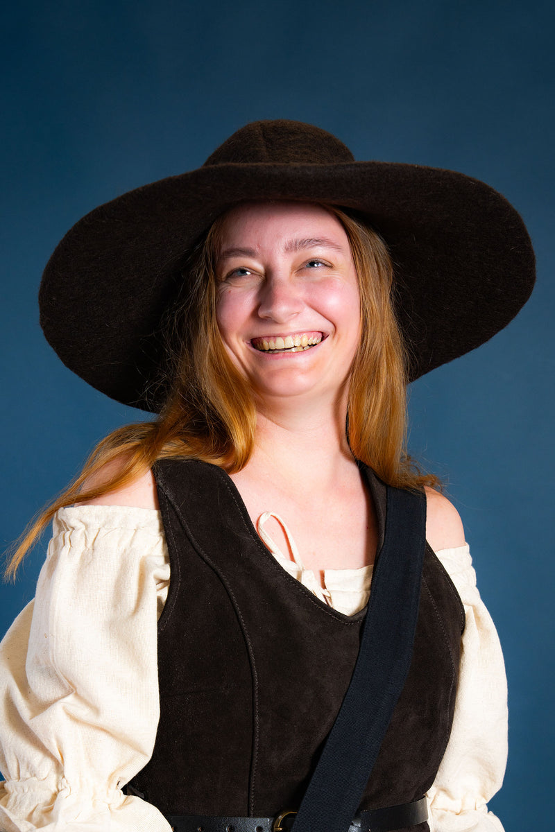 Hat Guthrie, brown, wool felt