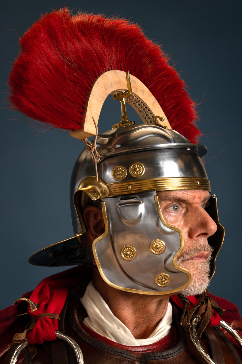 Romeinse helmkam, rood