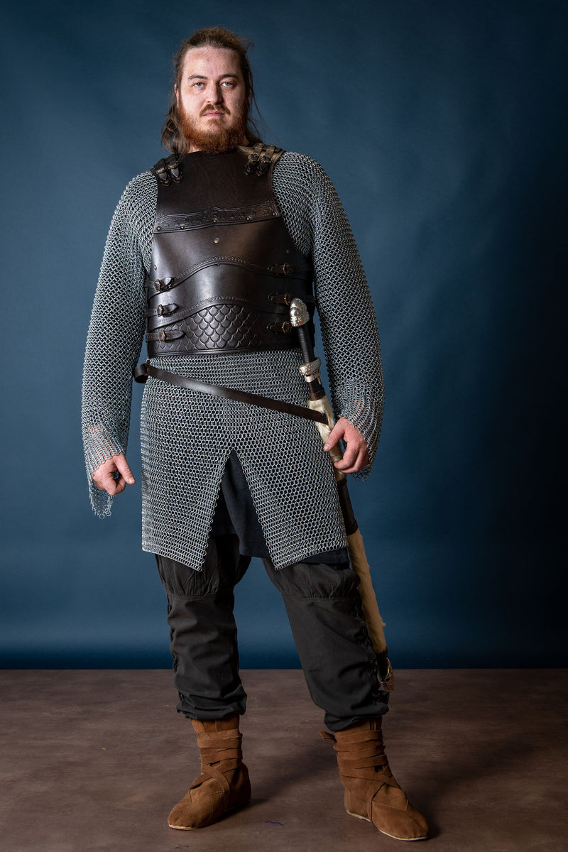 Cuir cuirasse Gawain, noir 