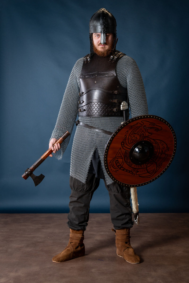 Cuir cuirasse Gawain, noir 