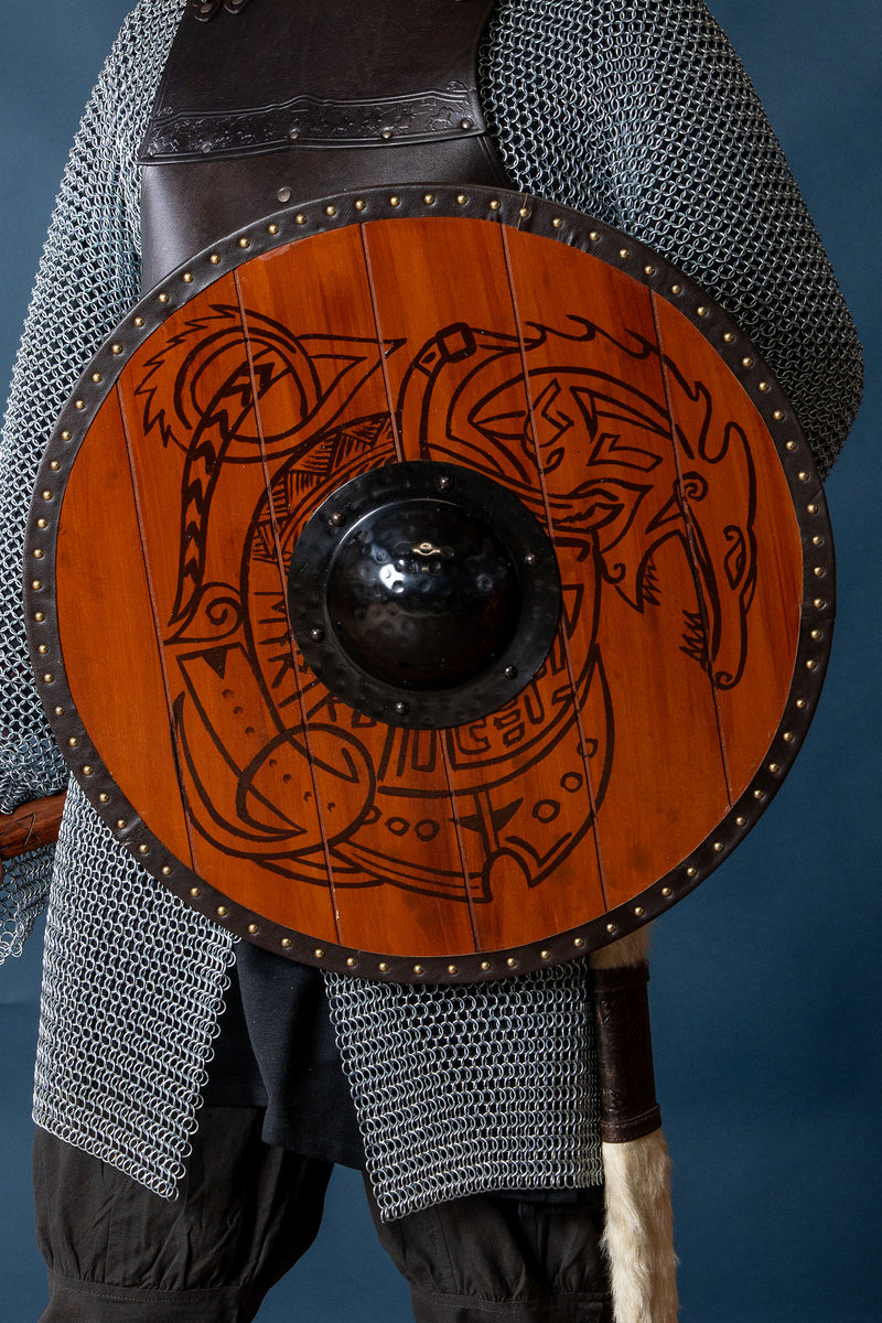 Viking schild draak, 60 cm