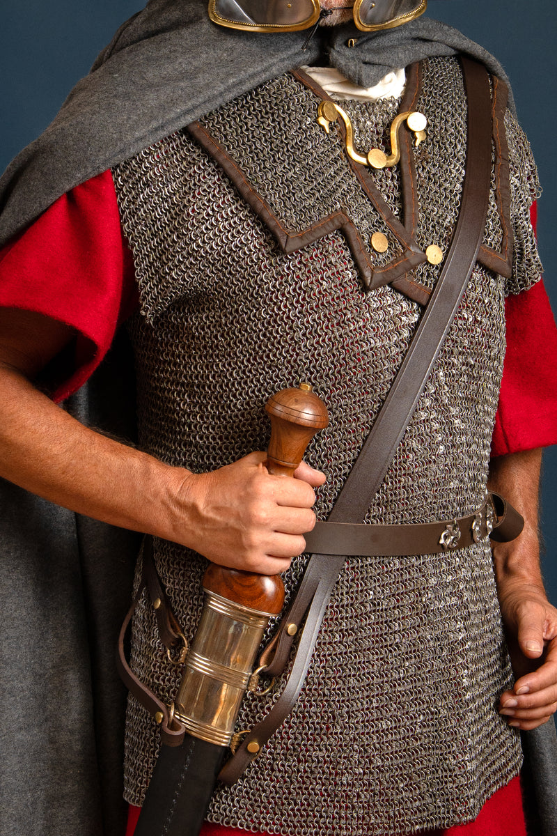 Lorica hamata, gemixt geklonken ringen, 6 mm