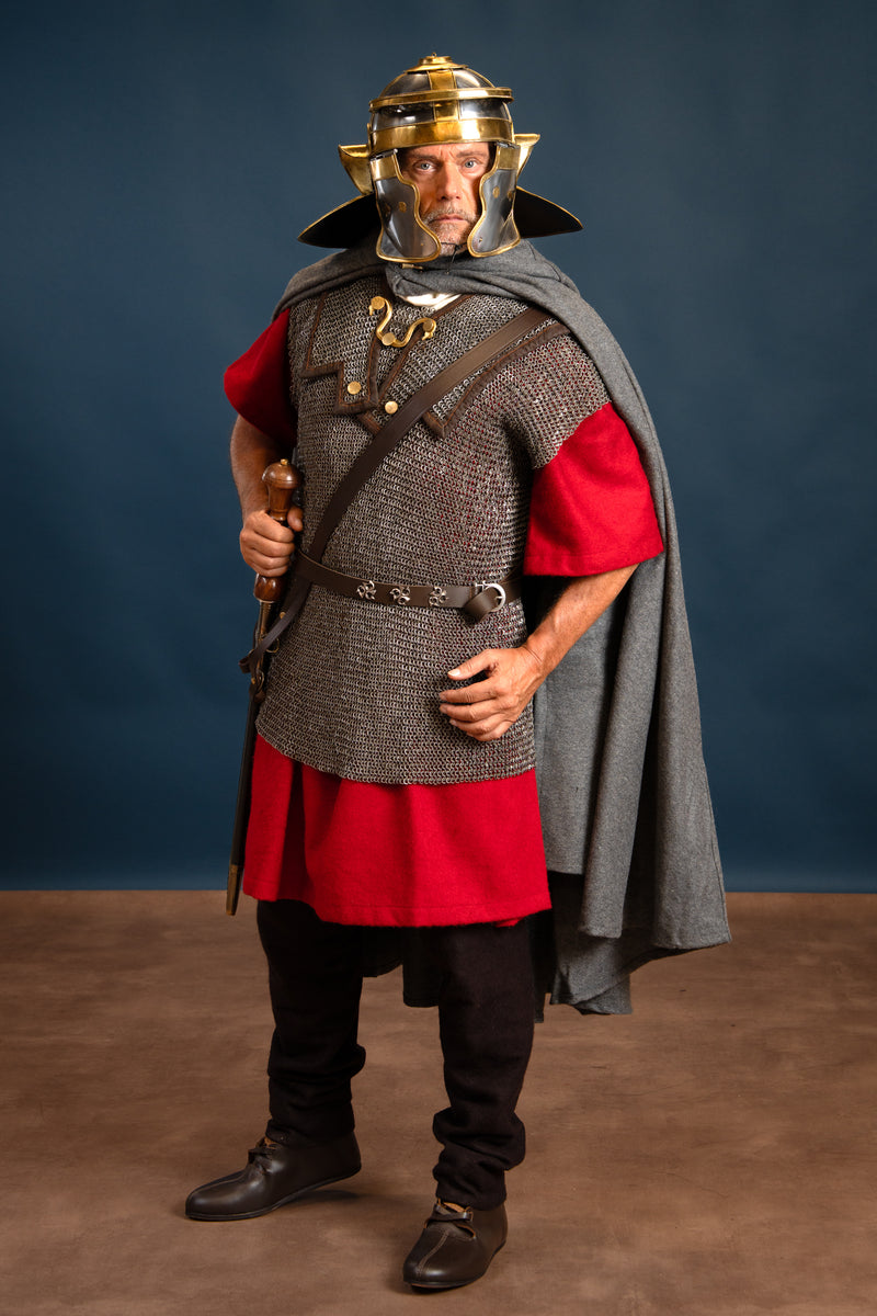 Lorica hamata, gemixt geklonken ringen, 6 mm