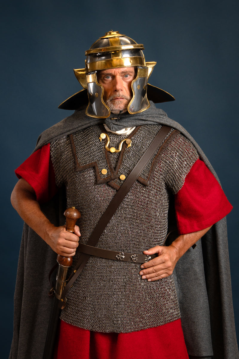 Lorica hamata, gemixt geklonken ringen, 6 mm