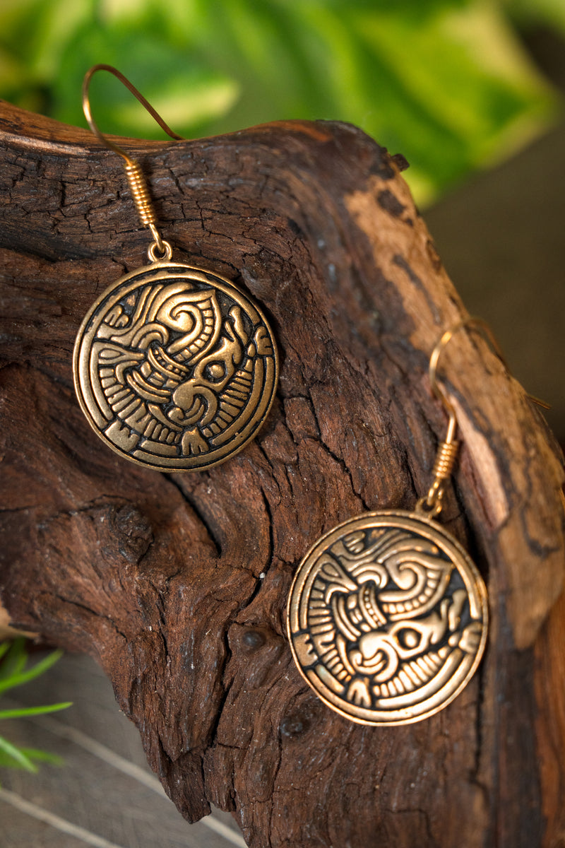 Viking oorbellen Birka, brons