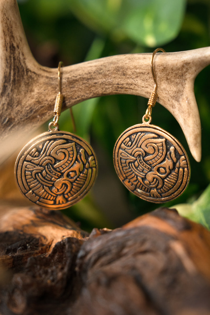 Viking oorbellen Birka, brons