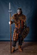 Viking spear with wings (demontable shaft), semi-sharp