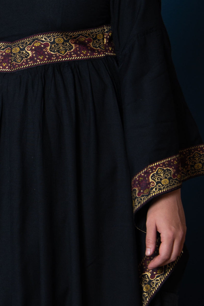 Medieval dress Eleonora, black