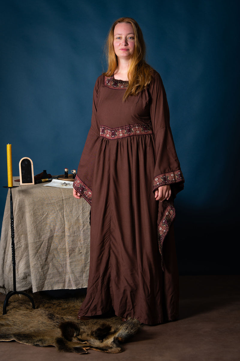 Medieval vestido Eleonora, rojo 