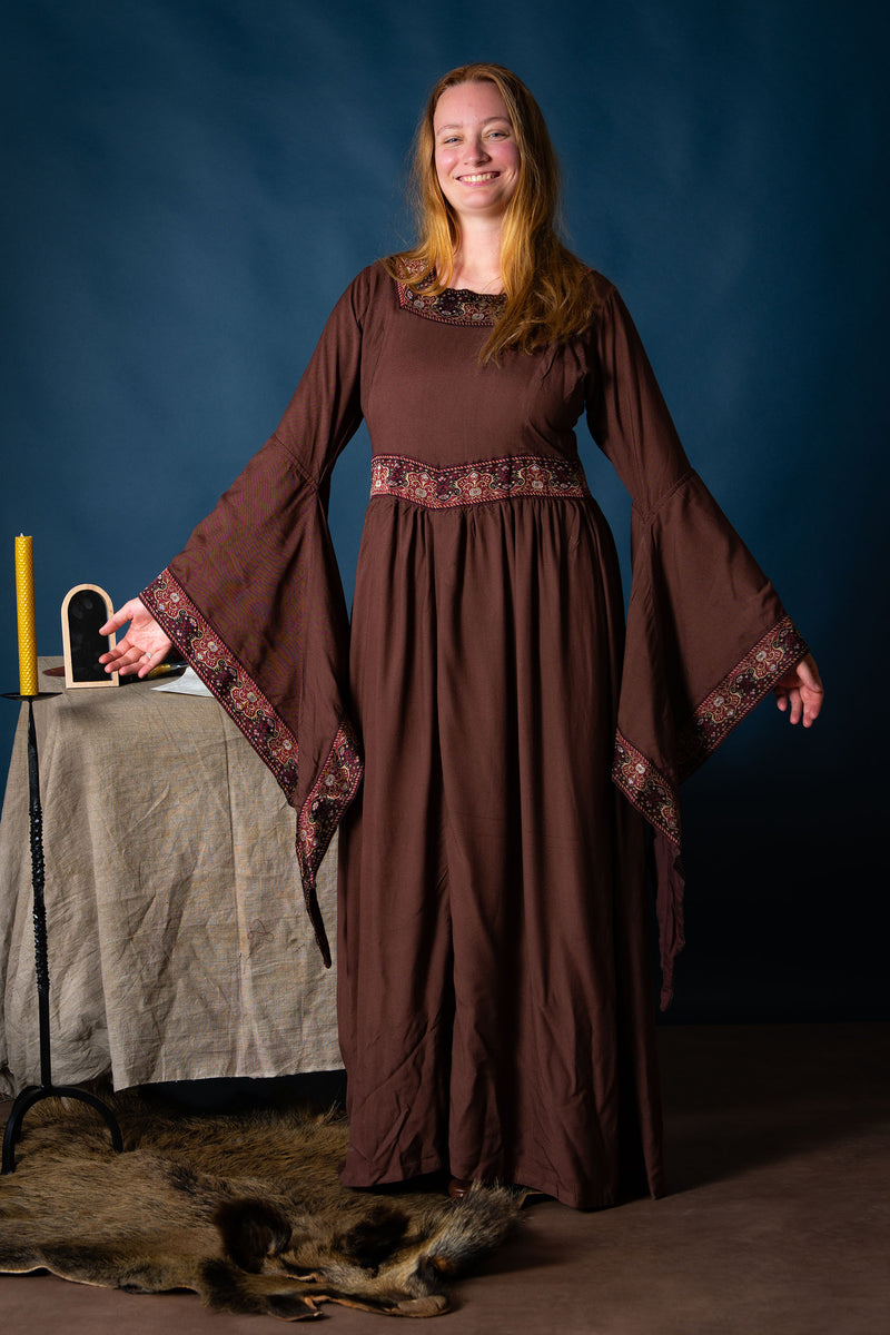 Medieval vestido Eleonora, rojo 