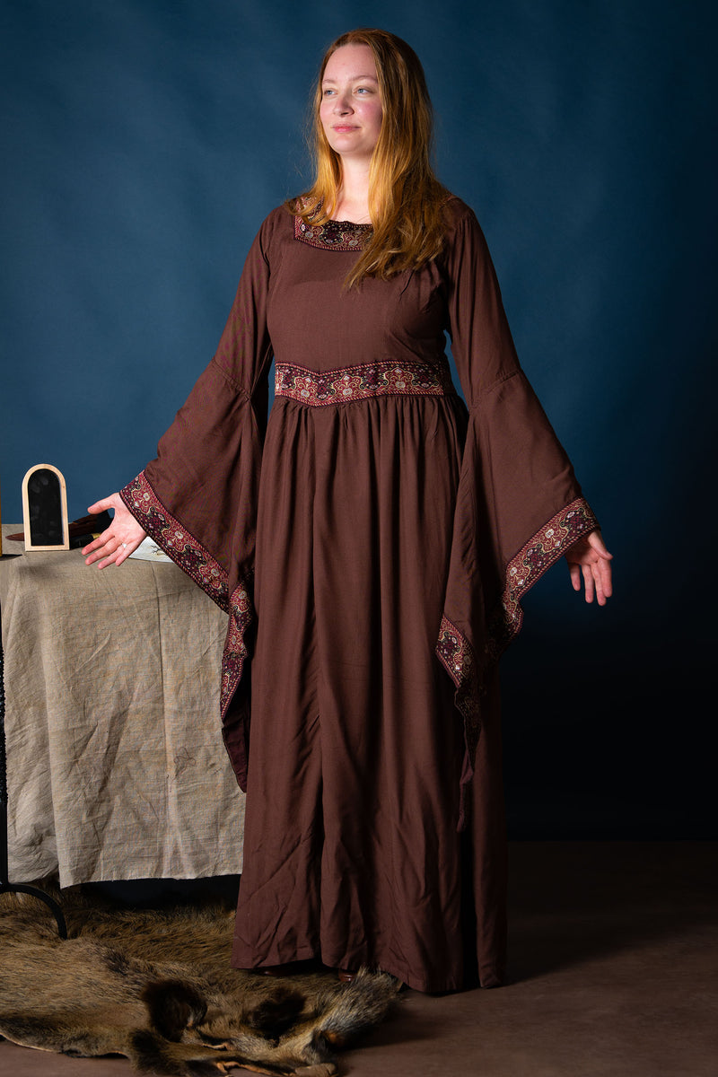 Medieval vestido Eleonora, rojo 