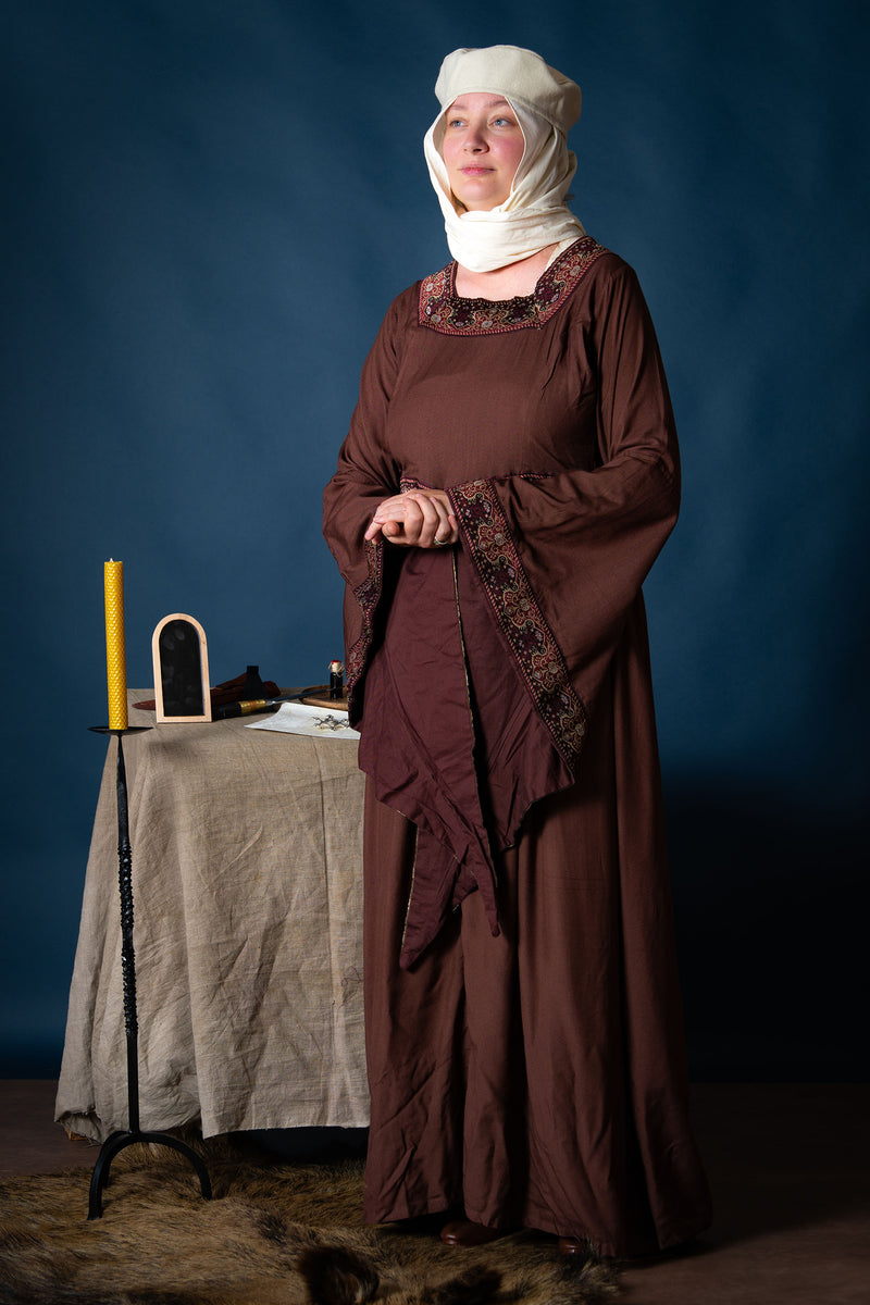 Medieval vestido Eleonora, rojo 