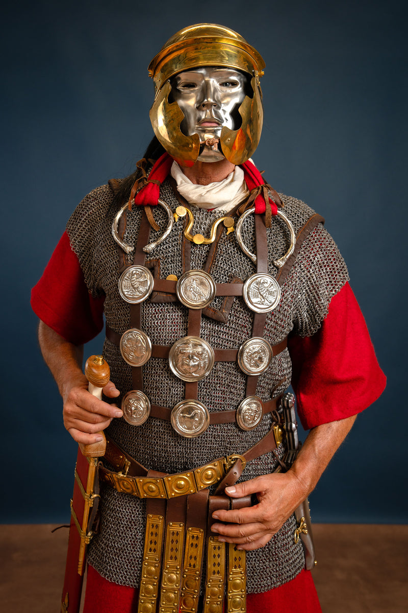 Lorica hamata, gemixt geklonken ringen, 6 mm