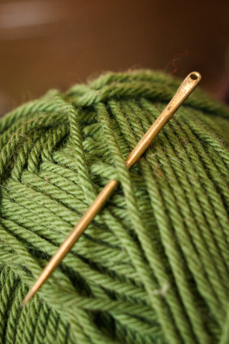 Messingen naald 5 cm, prijs per stuk