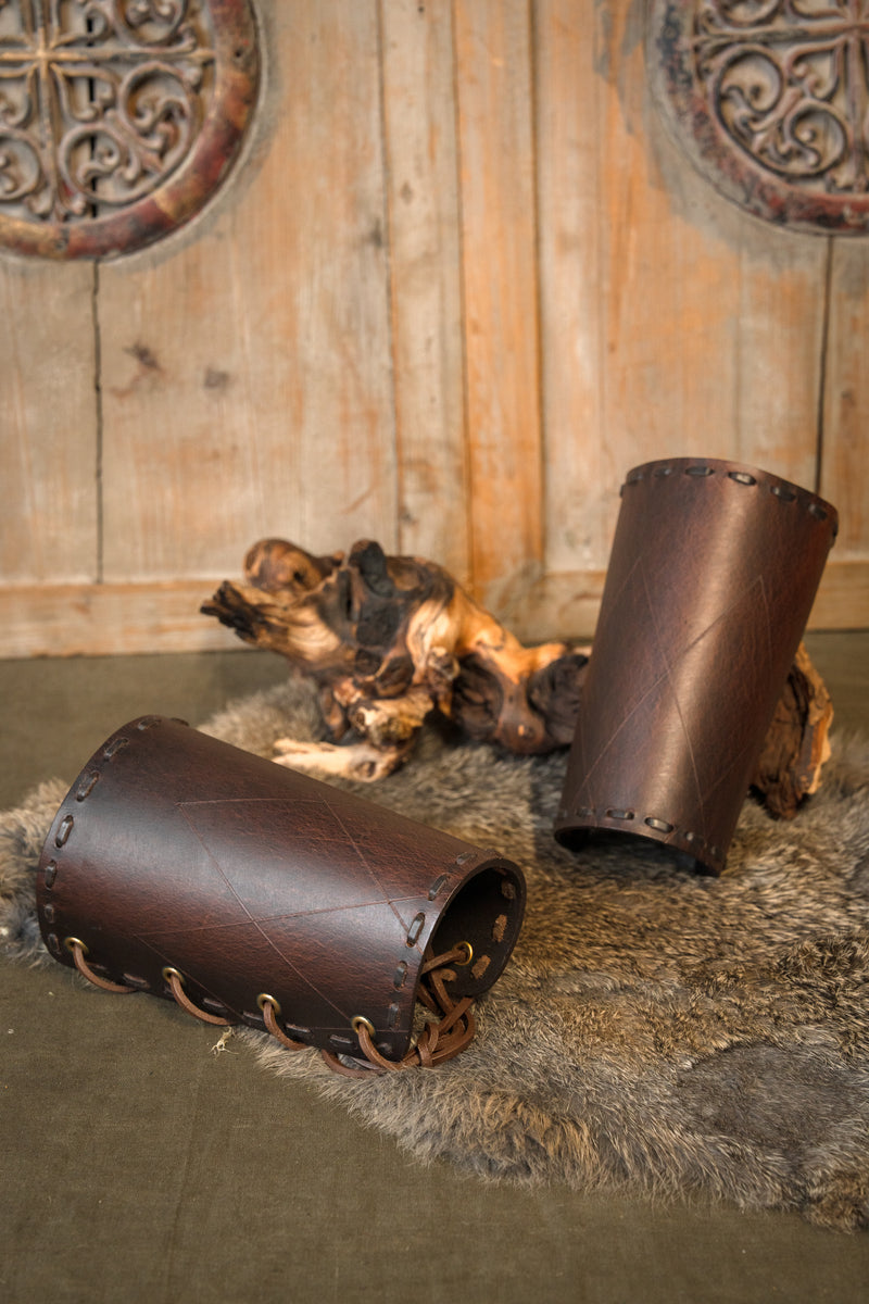 Robin læder bracers, armskinner 